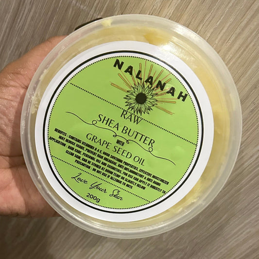 Pure Shea Butter with Grape Seed oil — Nature’s Nourishing Miracle for Your Skin